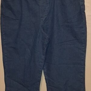 Chic Dark Blue Straight Leg Jeans